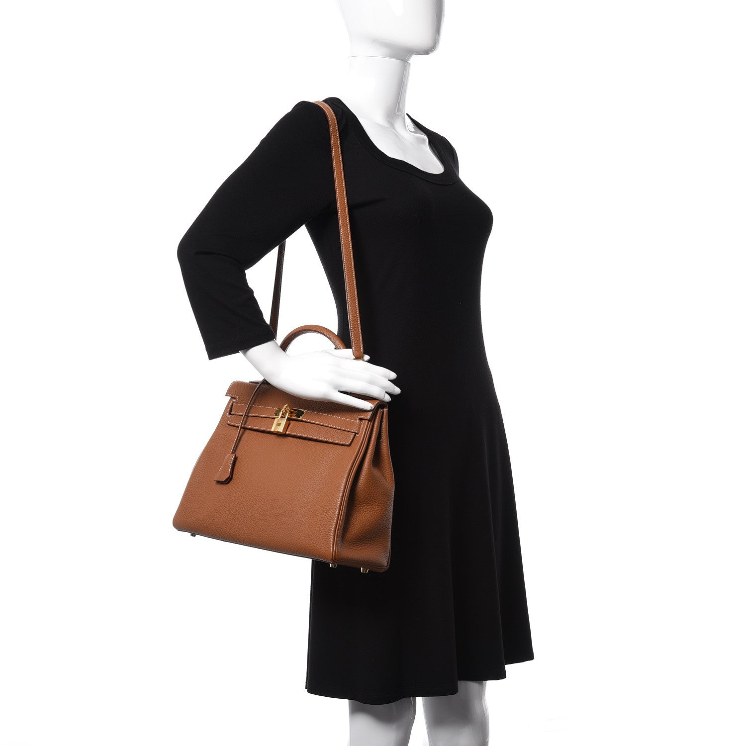 Hermes Togo Kelly Retourne 32 Gold 2 of 38