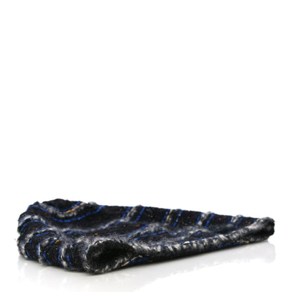 Chanel Wool Tweed Beanie Hat Black 3 of 6