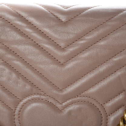 Gucci Calfskin Matelasse Medium GG Marmont Shoulder Bag Porcelain Rose 8 of 12
