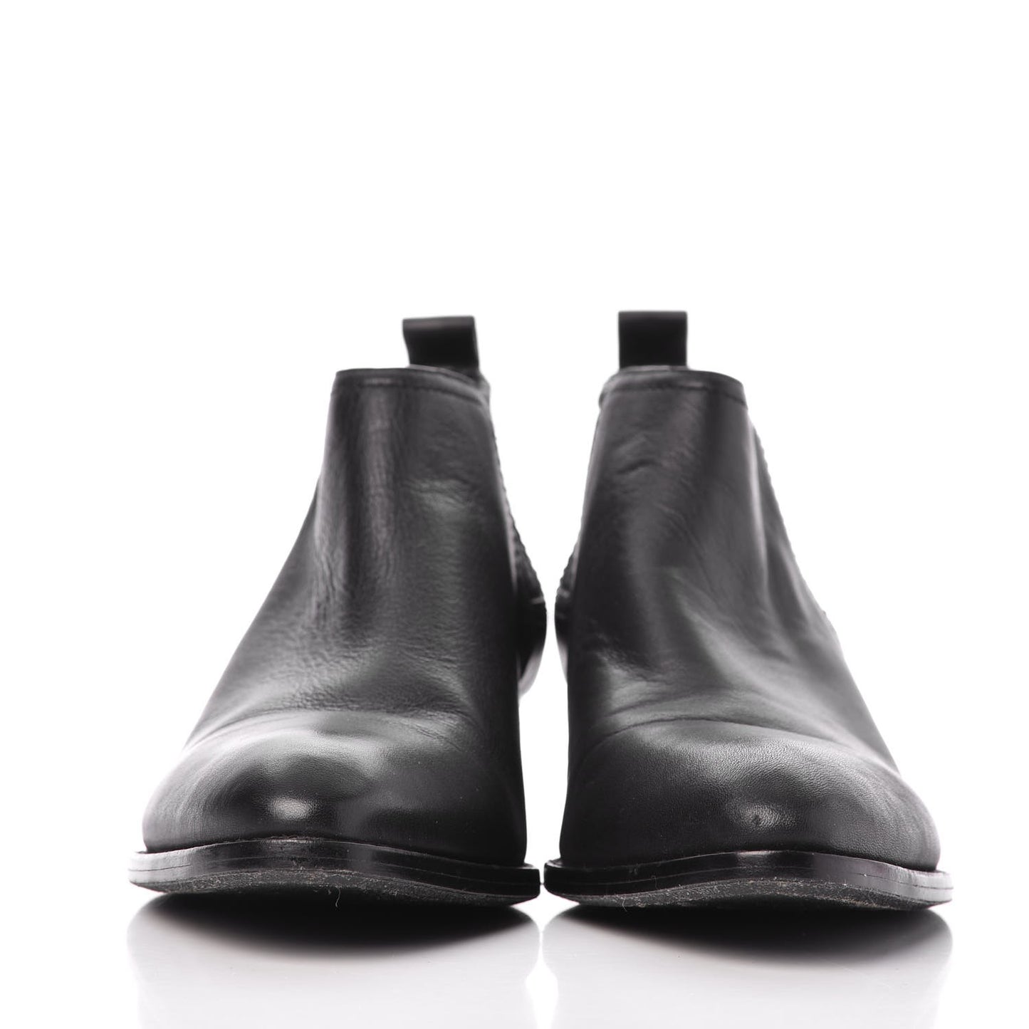 Calfskin Ankle Cutout Kori Boots 38.5 Black