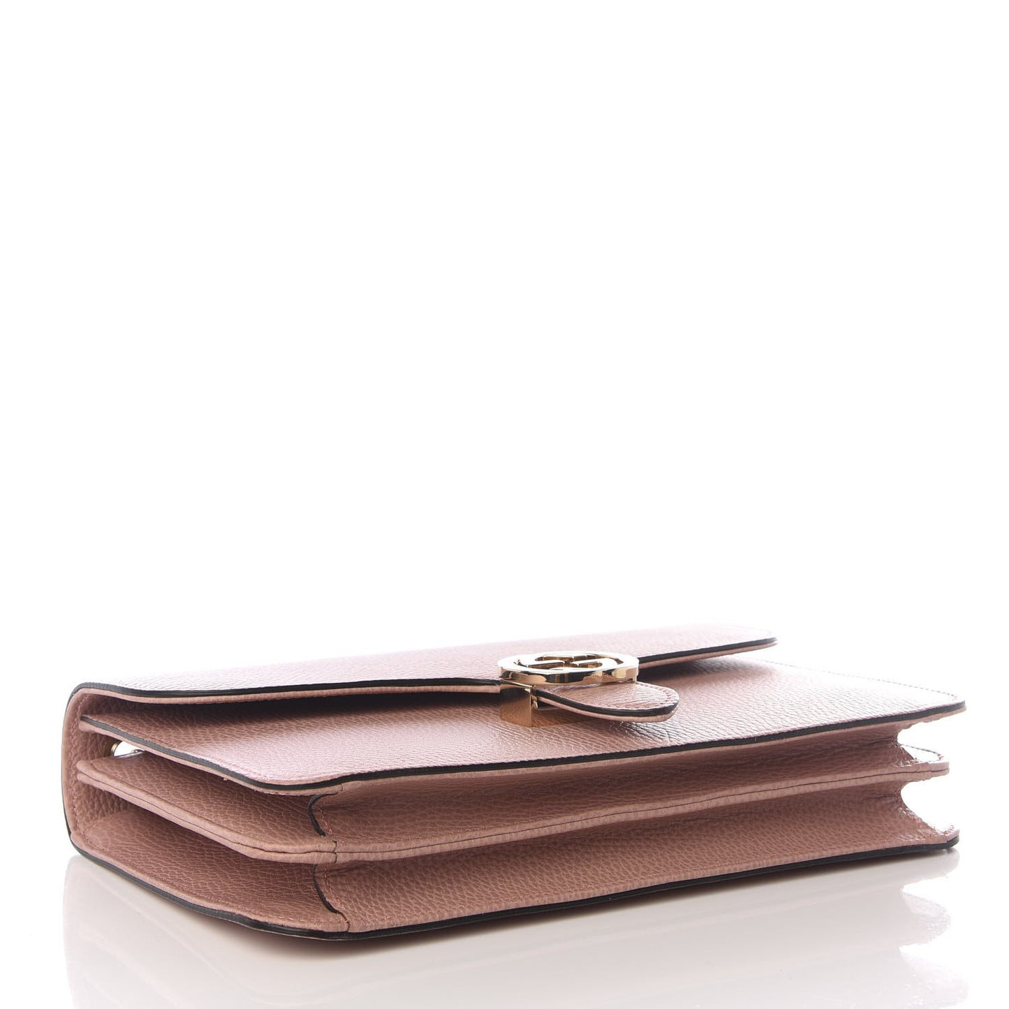 Dollar Calfskin Interlocking G Shoulder Bag Soft Pink