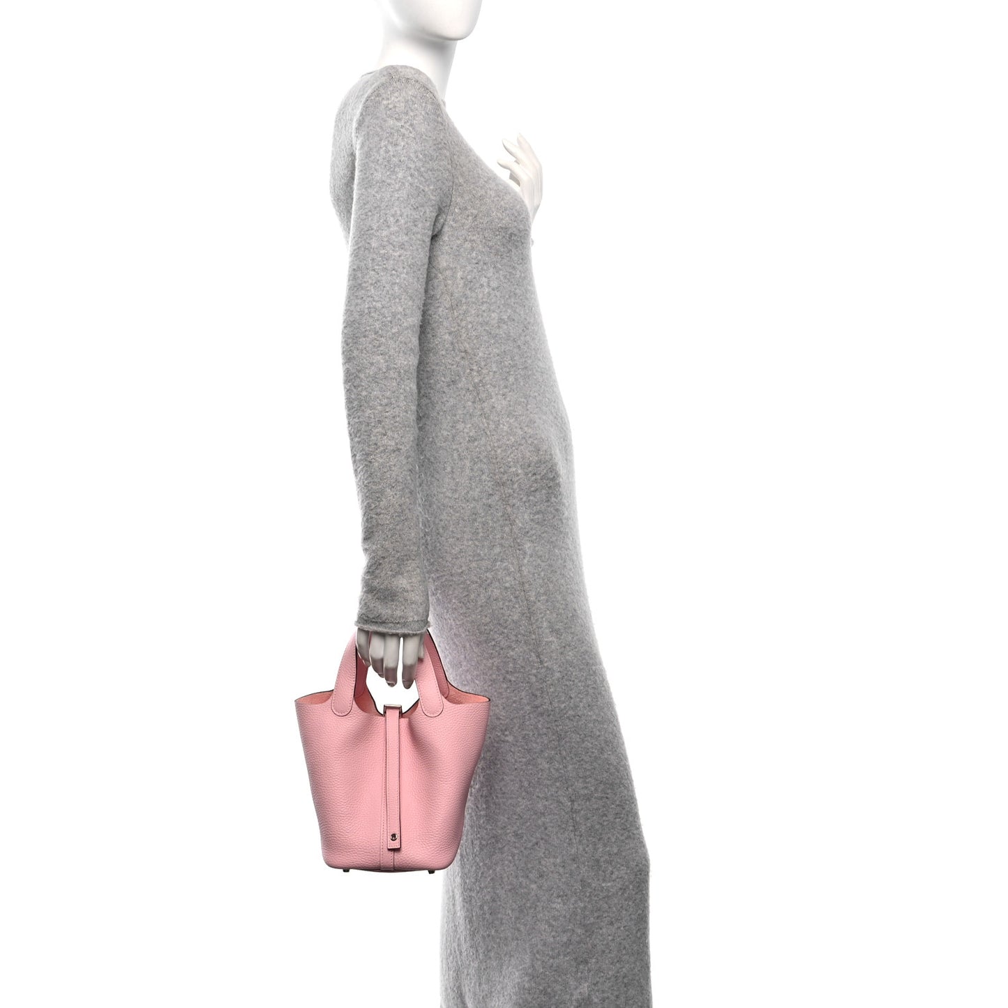 Taurillon Clemence Picotin Lock 18 PM Rose Sakura