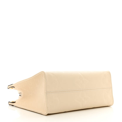 Louis Vuitton Empreinte Monogram Giant Onthego PM Cream Beige 4 of 9