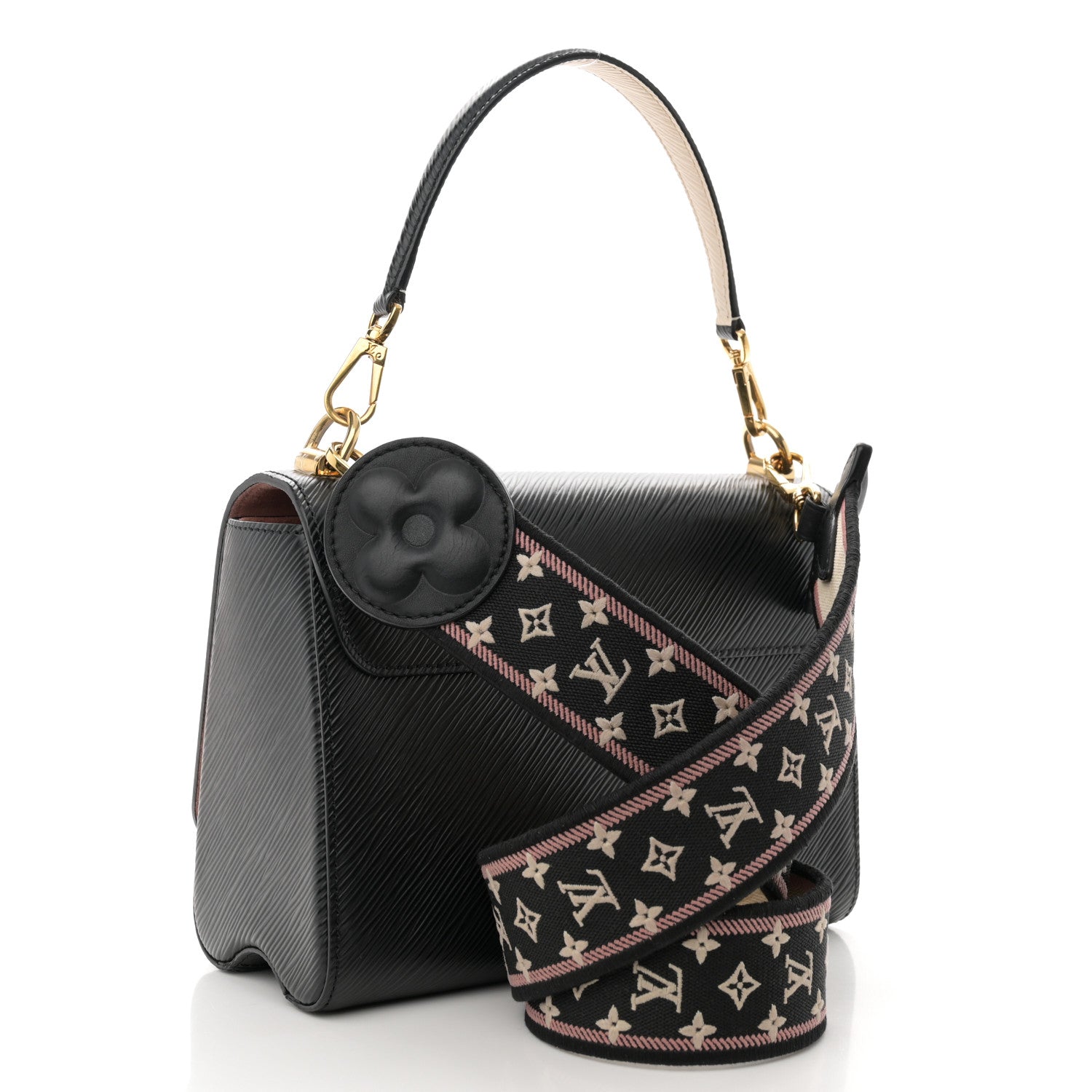 Louis Vuitton Epi Monogram Flower Twist Black 4 of 13