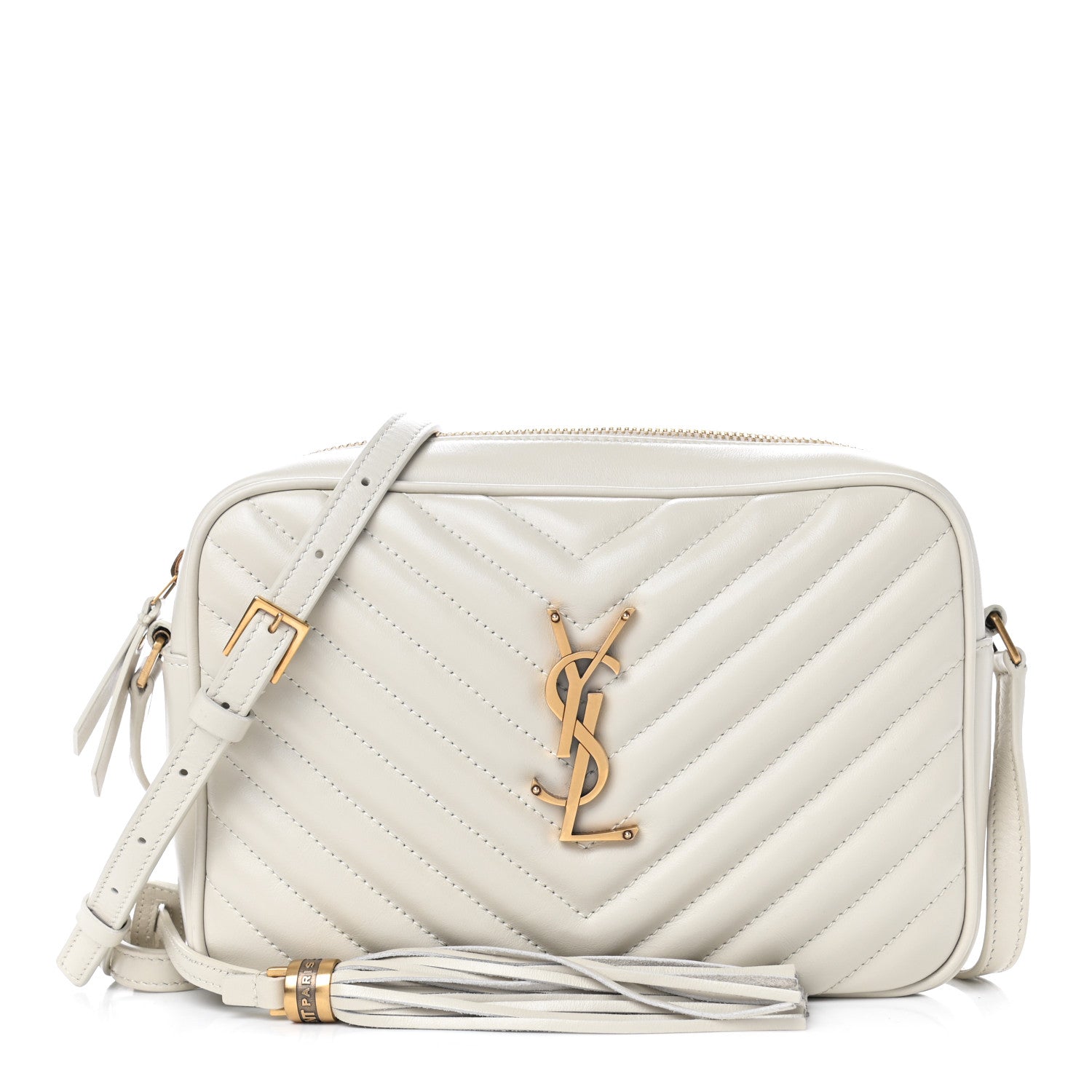 Saint Laurent Calfskin Matelasse Monogram Lou Camera Bag Crema Soft 1 of 4