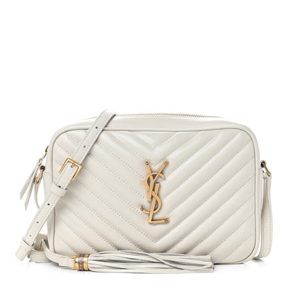 Saint Laurent Calfskin Matelasse Monogram Lou Camera Bag Crema Soft 1 of 4