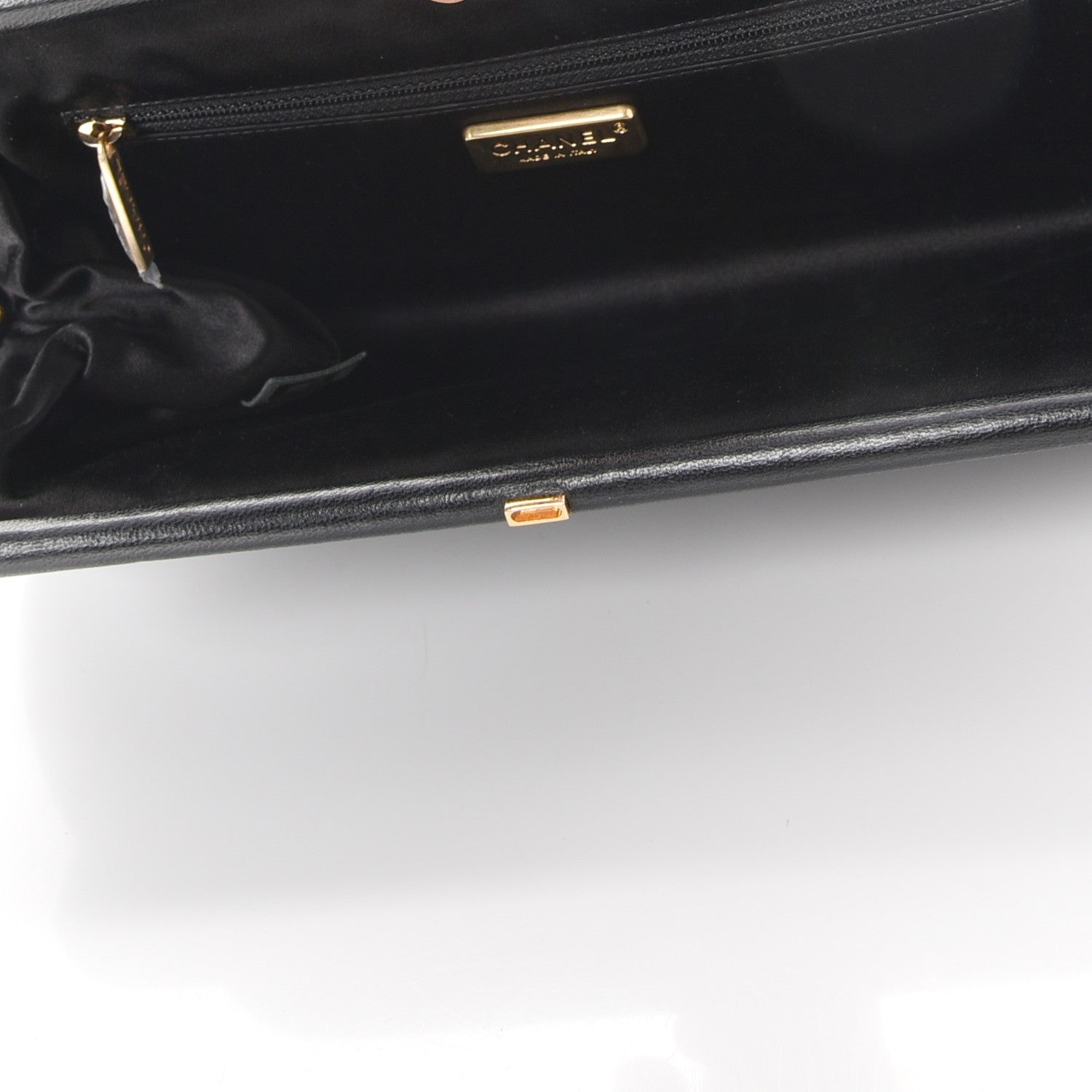 Chanel Lambskin Stitched Timeless Clutch Black 6 of 17