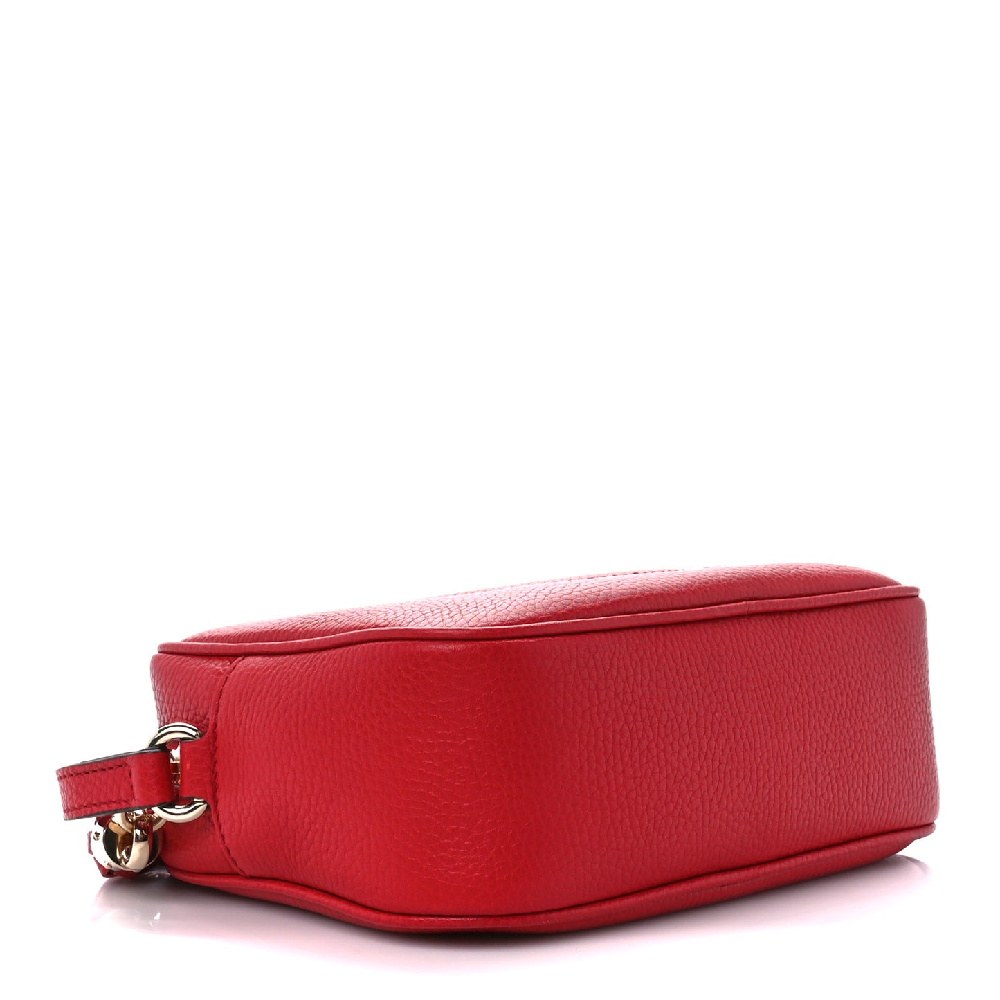 Pebbled Calfskin Small Soho Disco Bag Tabasco Red