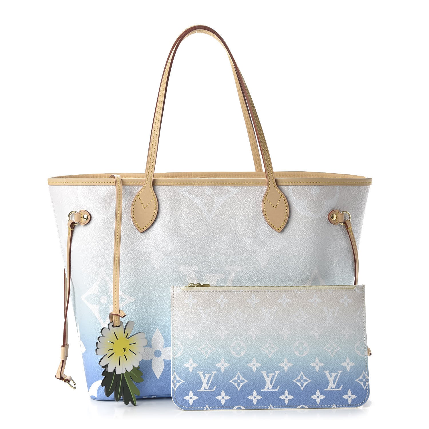 Louis Vuitton Monogram Giant By The Pool Neverfull MM Blue 1 of 9