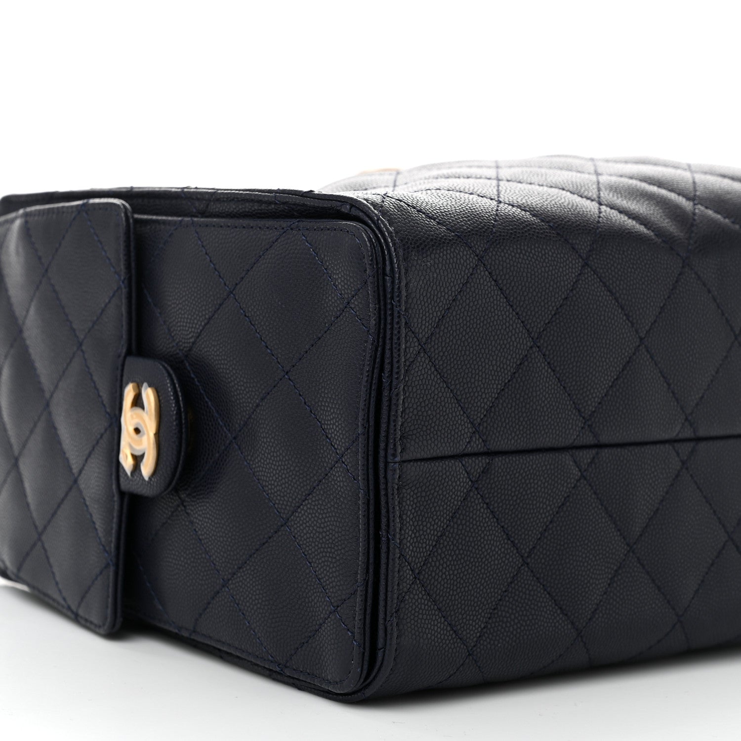 Chanel Caviar Quilted Small Chanel 25 Handbag Dark Navy 9 of 10