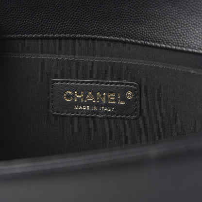 Chanel Caviar Quilted Medium Boy Flap Black 6 of 13