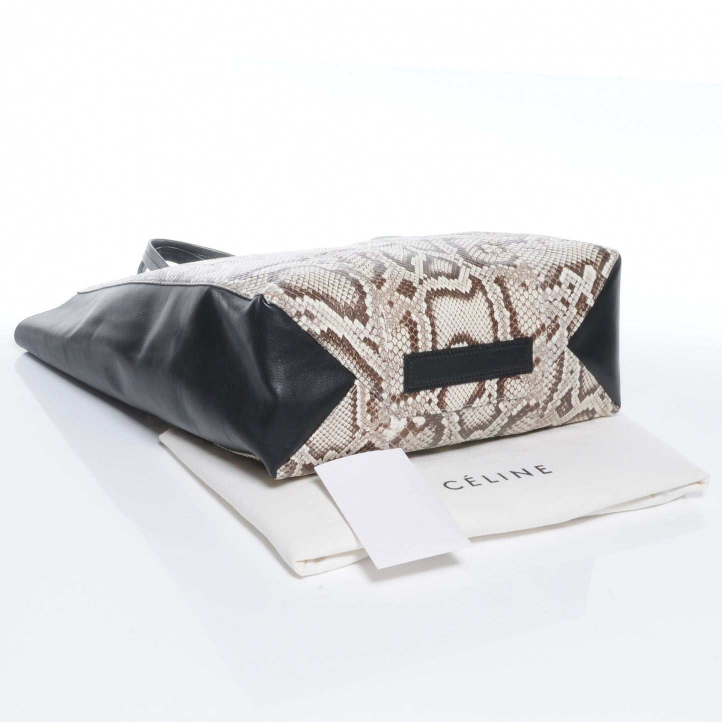 Python Cabas Vertical Tote Brown