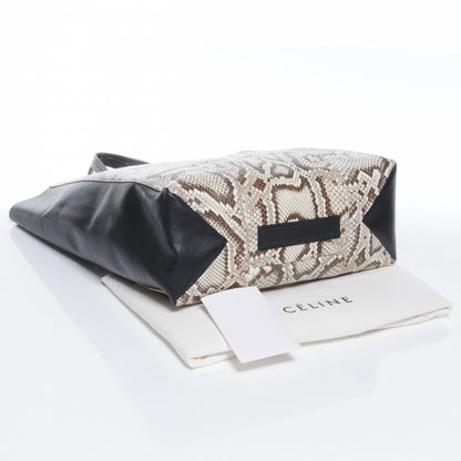 Celine Python Cabas Vertical Tote Brown 4 of 8