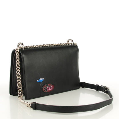 Christian Dior Calfskin Paradise Diorama Flap Bag Black 3 of 9