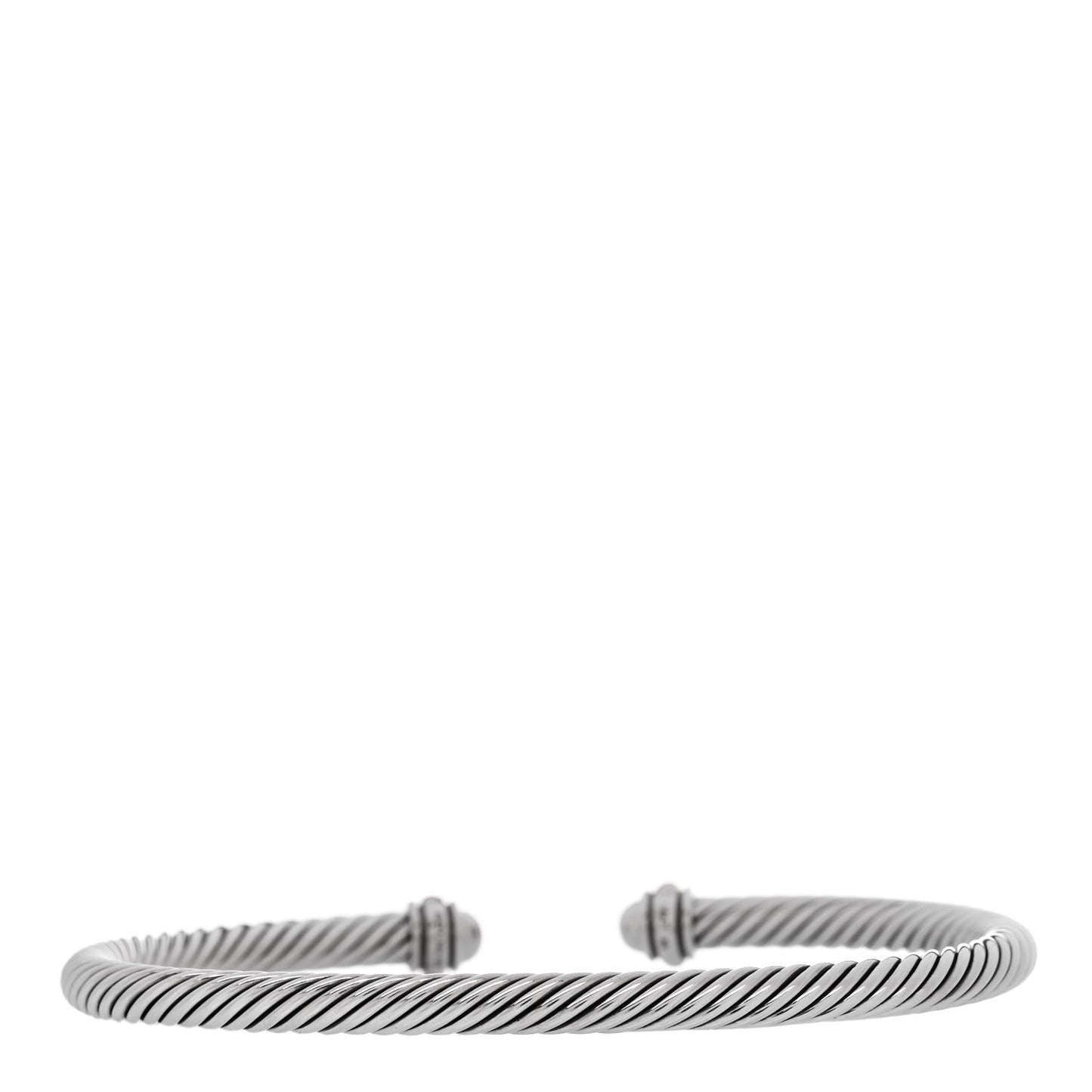 Sterling Silver 18K Rose Gold 4mm Cable Classics Bracelet