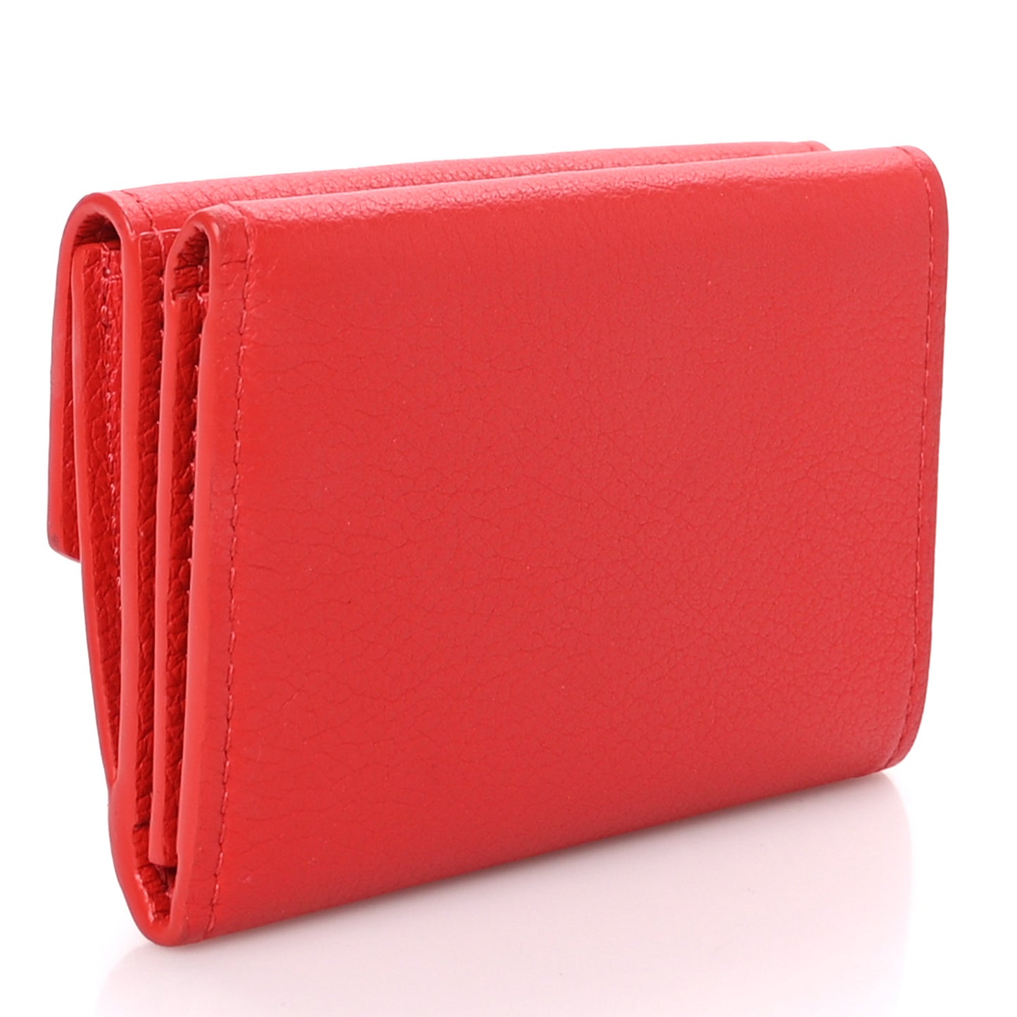 LOUIS VUITTON Soft Calfskin My Lockme Compact Wallet Poppy