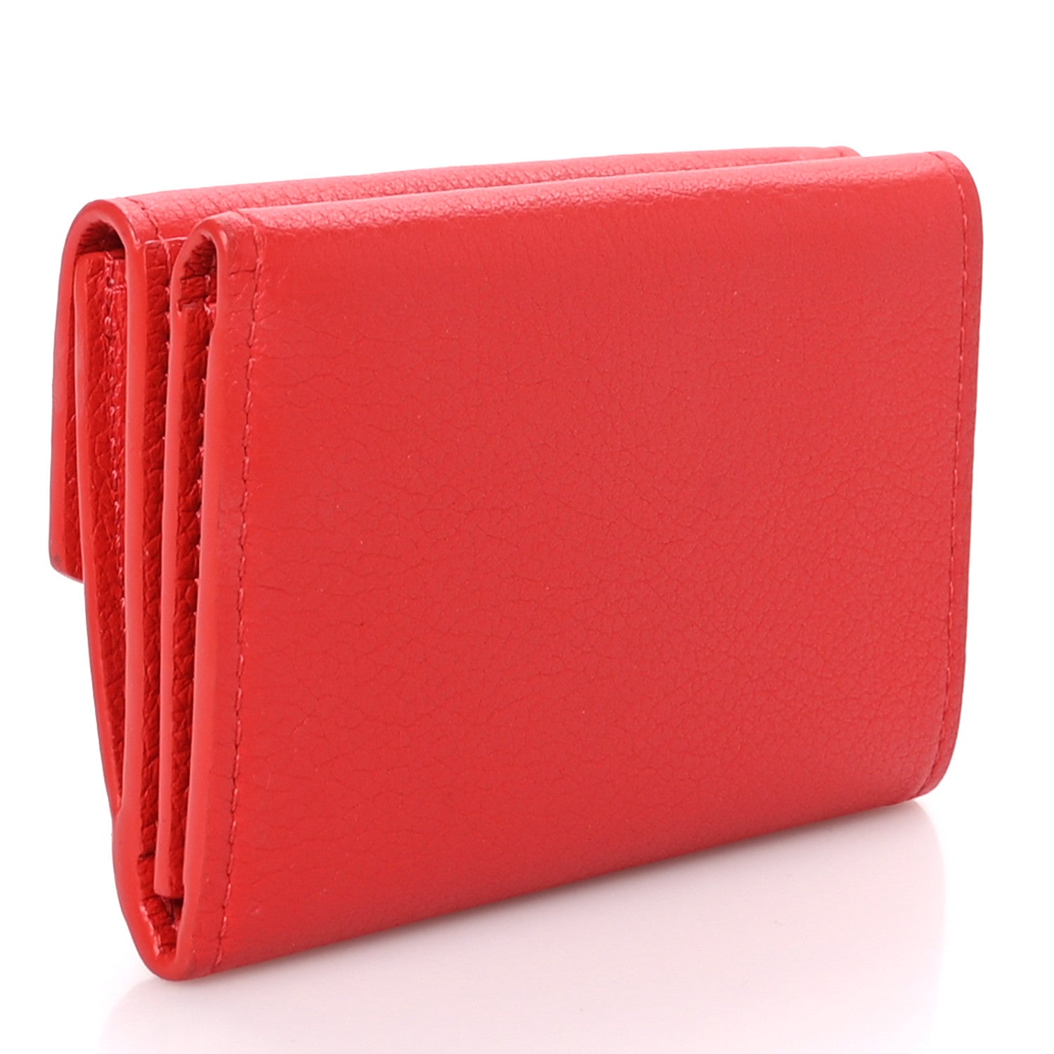 Louis Vuitton LOUIS VUITTON Soft Calfskin My Lockme Compact Wallet Poppy 3 of 8