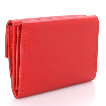 Louis Vuitton LOUIS VUITTON Soft Calfskin My Lockme Compact Wallet Poppy 3 of 8