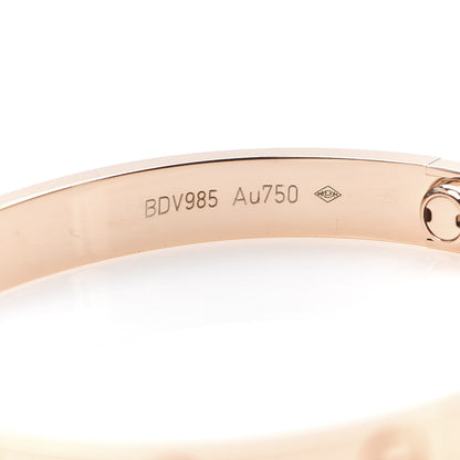 Cartier 18K Pink Gold LOVE Bracelet 16 5 of 7