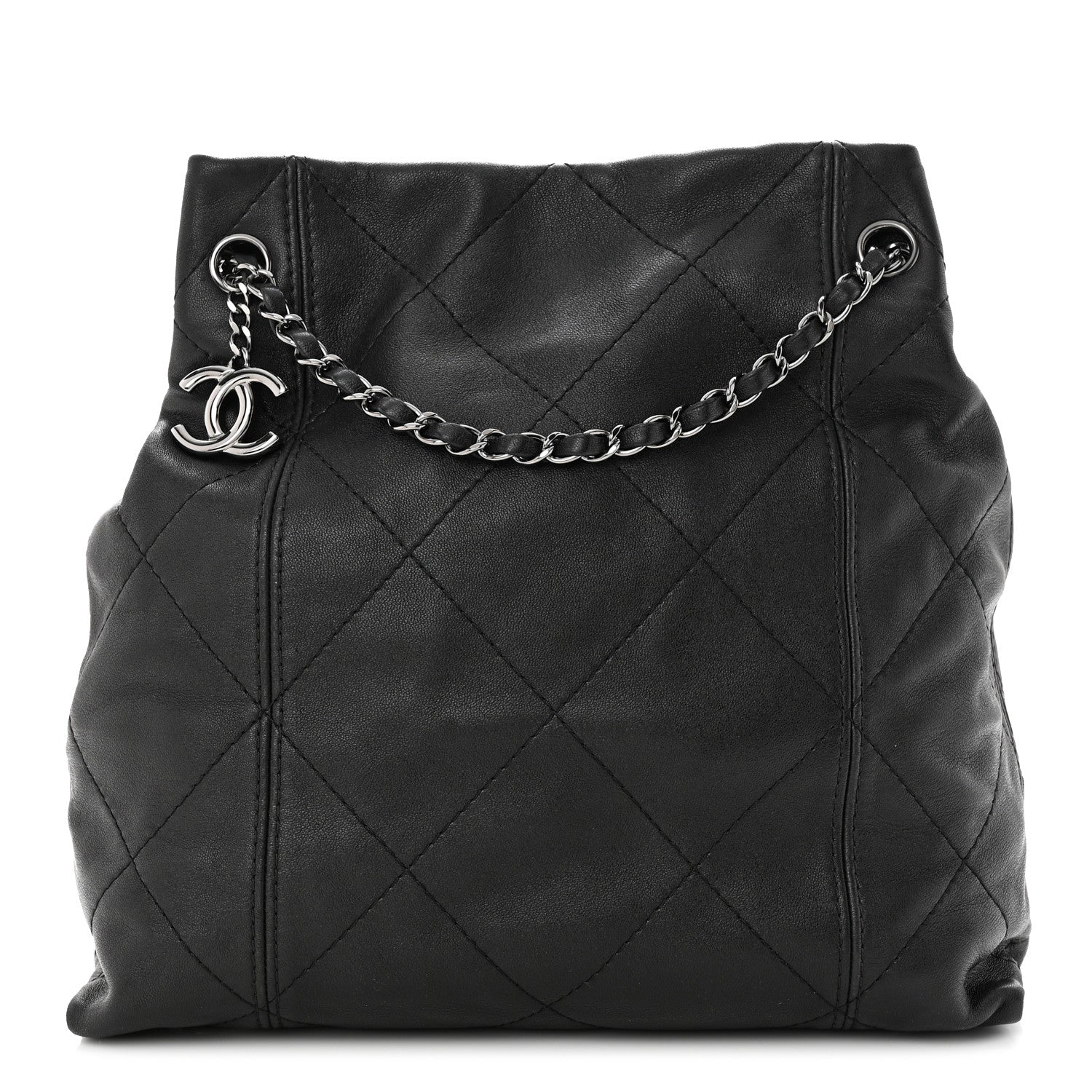 Chanel Lambskin Quilted Small Soft Touch Shoulder Bag Black 1 of 12