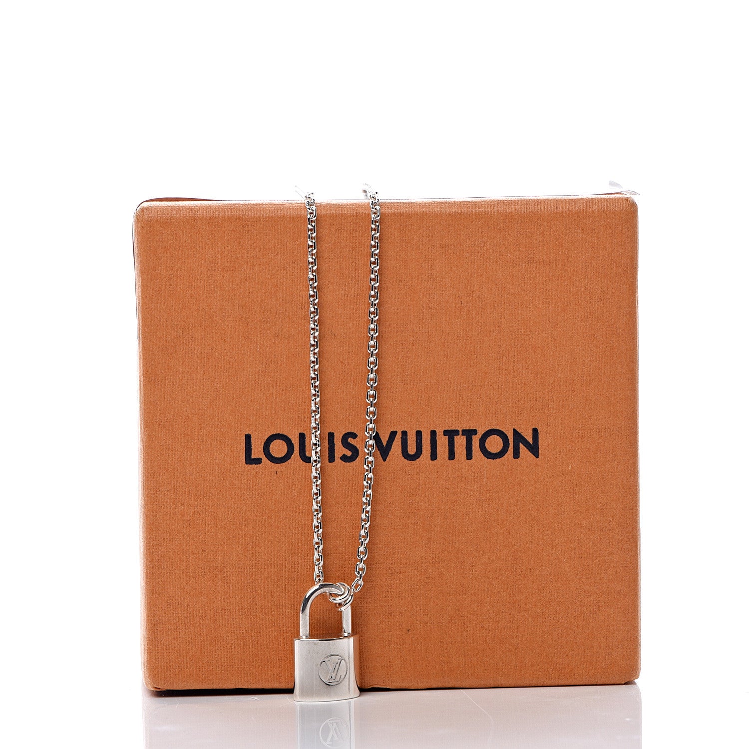 Louis Vuitton Sterling Silver Lockit Necklace 7 of 7