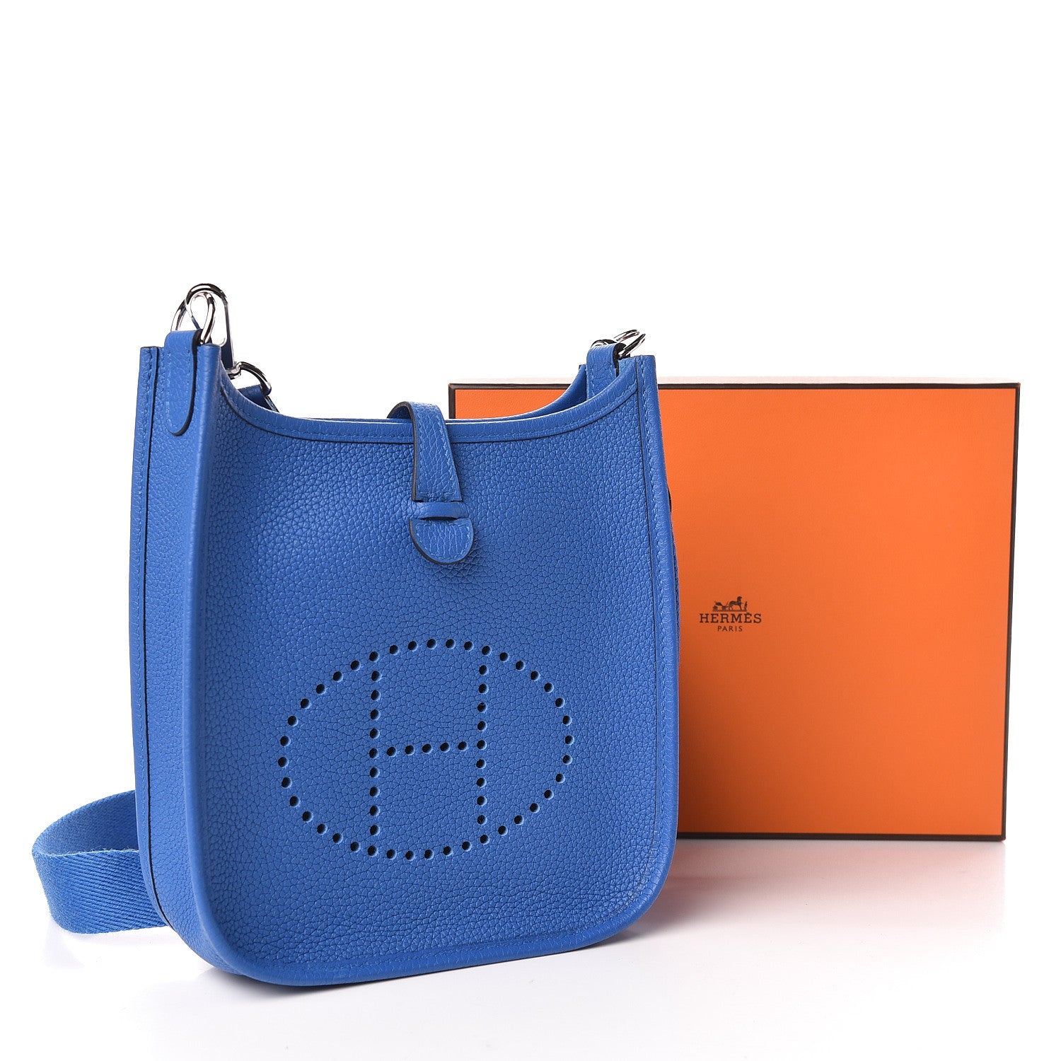 Hermes Taurillon Maurice Amazone Evelyne TPM Bleu Zellige 11 of 11