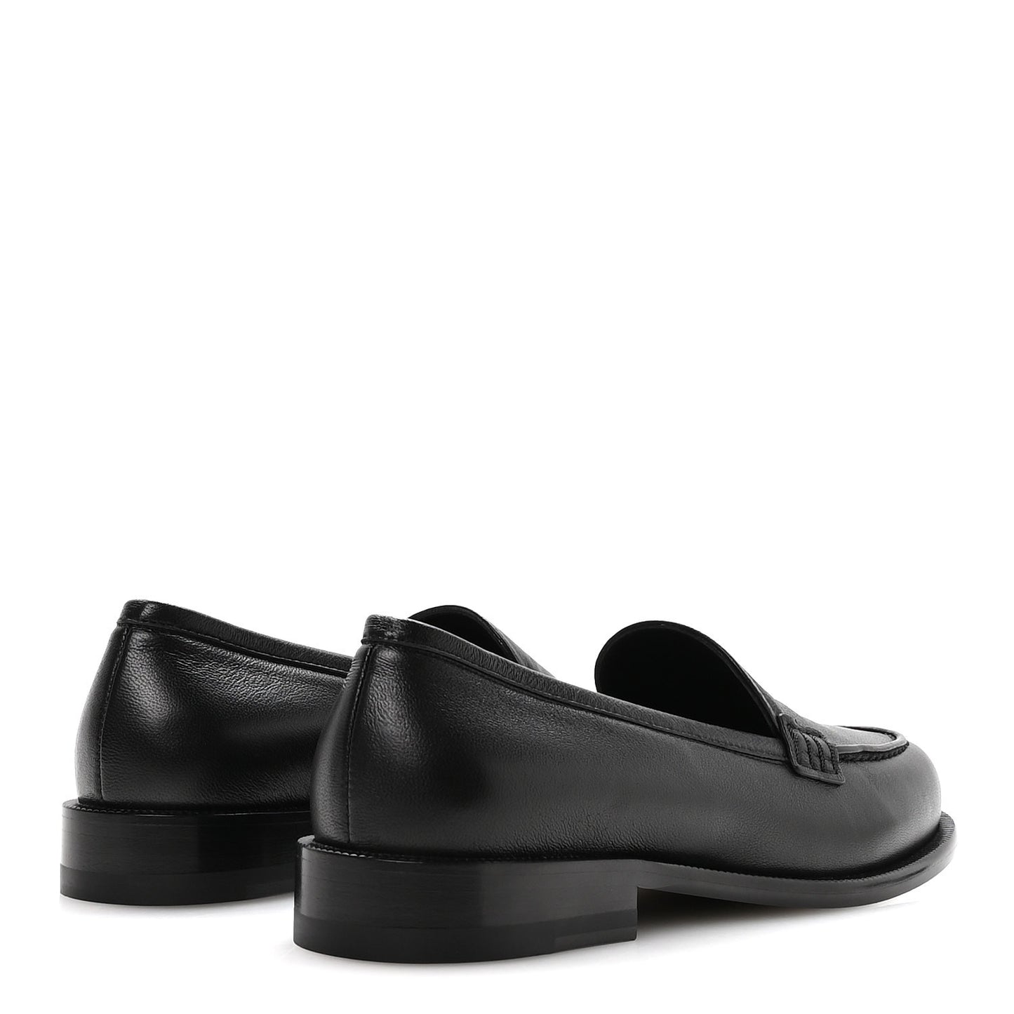 Lambskin CC Mocassin Loafers 37.5 Black