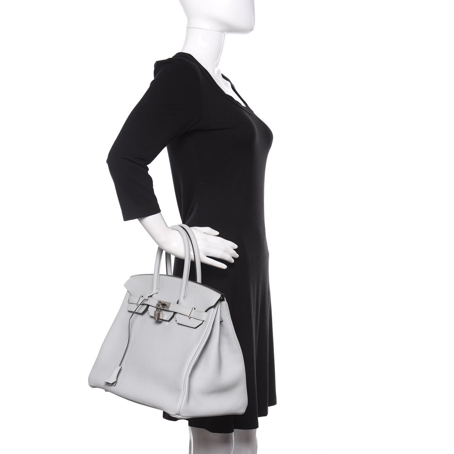 Taurillon Clemence Birkin 35 Bleu Pale