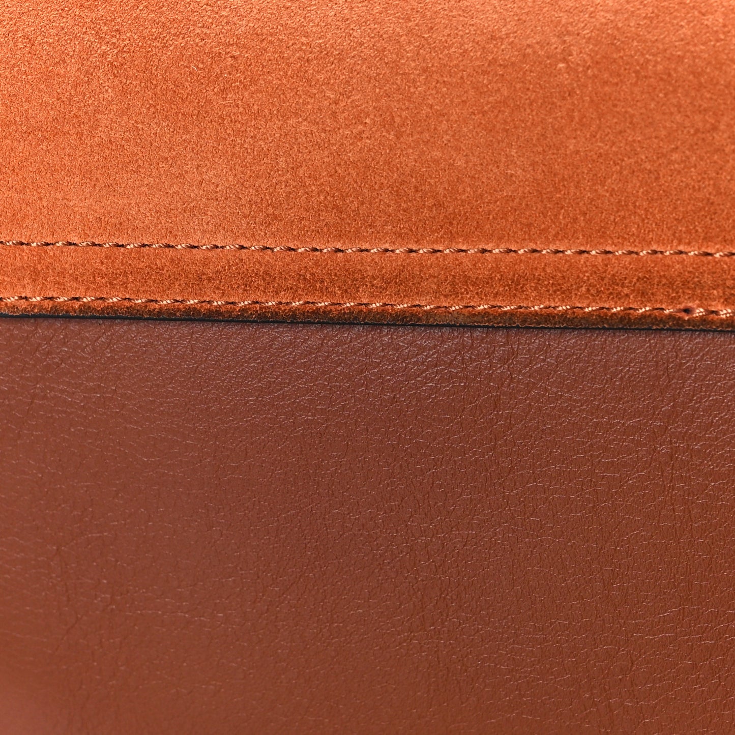 Suede Calfskin Small Faye Shoulder Bag Tobacco