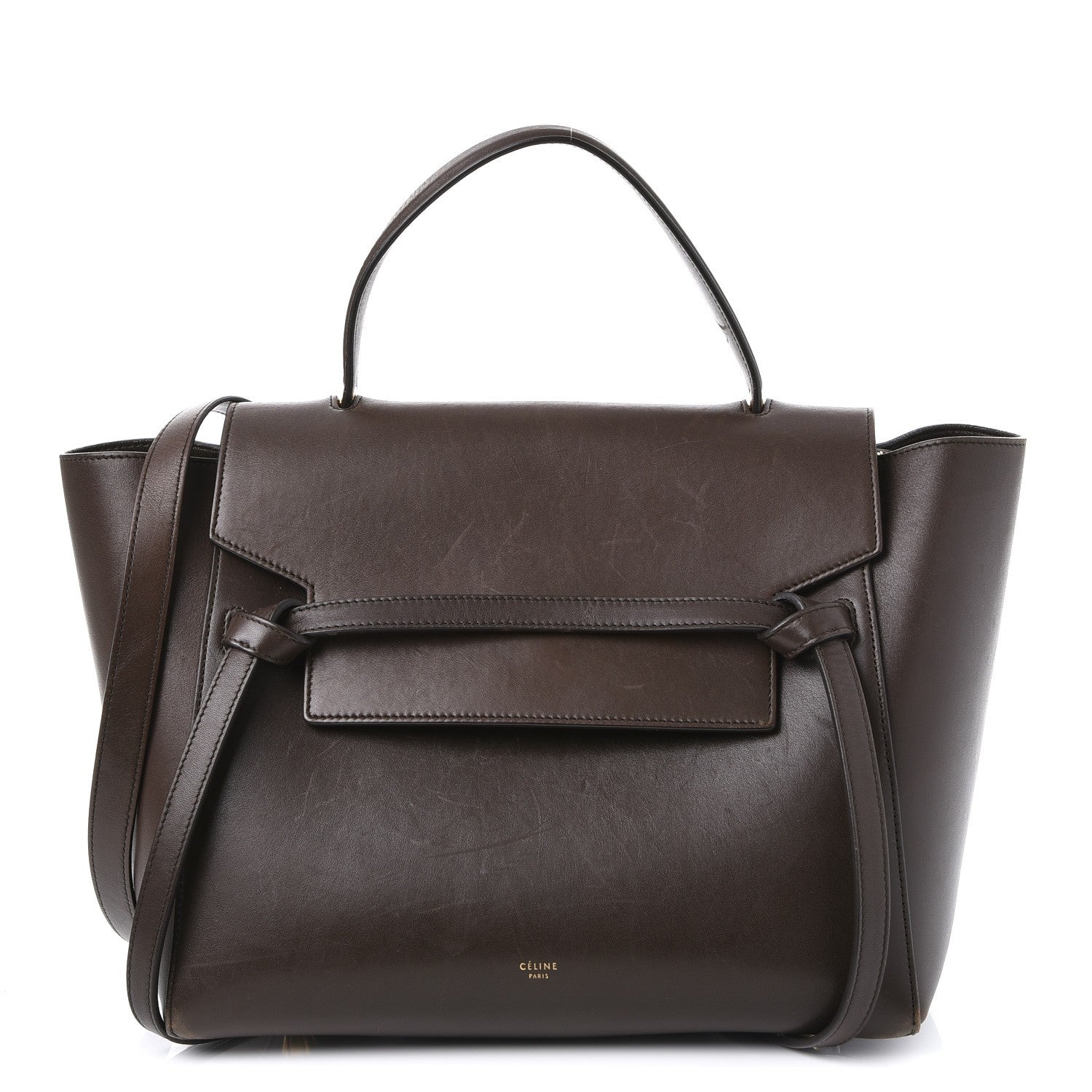 Celine Supersoft Calfskin Mini Belt Bag Wood 1 of 18