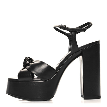 Saint Laurent Vendome Bianca 85 Platform Sandals 39.5 Black 1 of 10