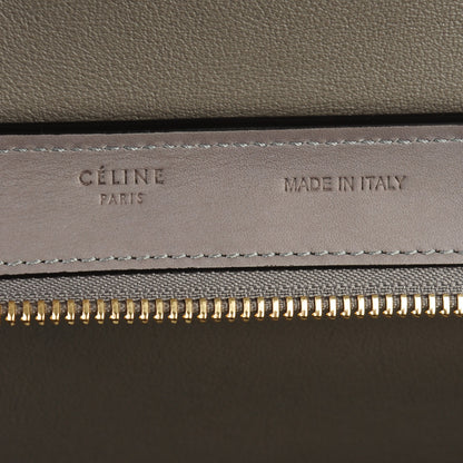 Celine Sleek Calfskin Small Tri-Color Trapeze Dark Blue 6 of 7