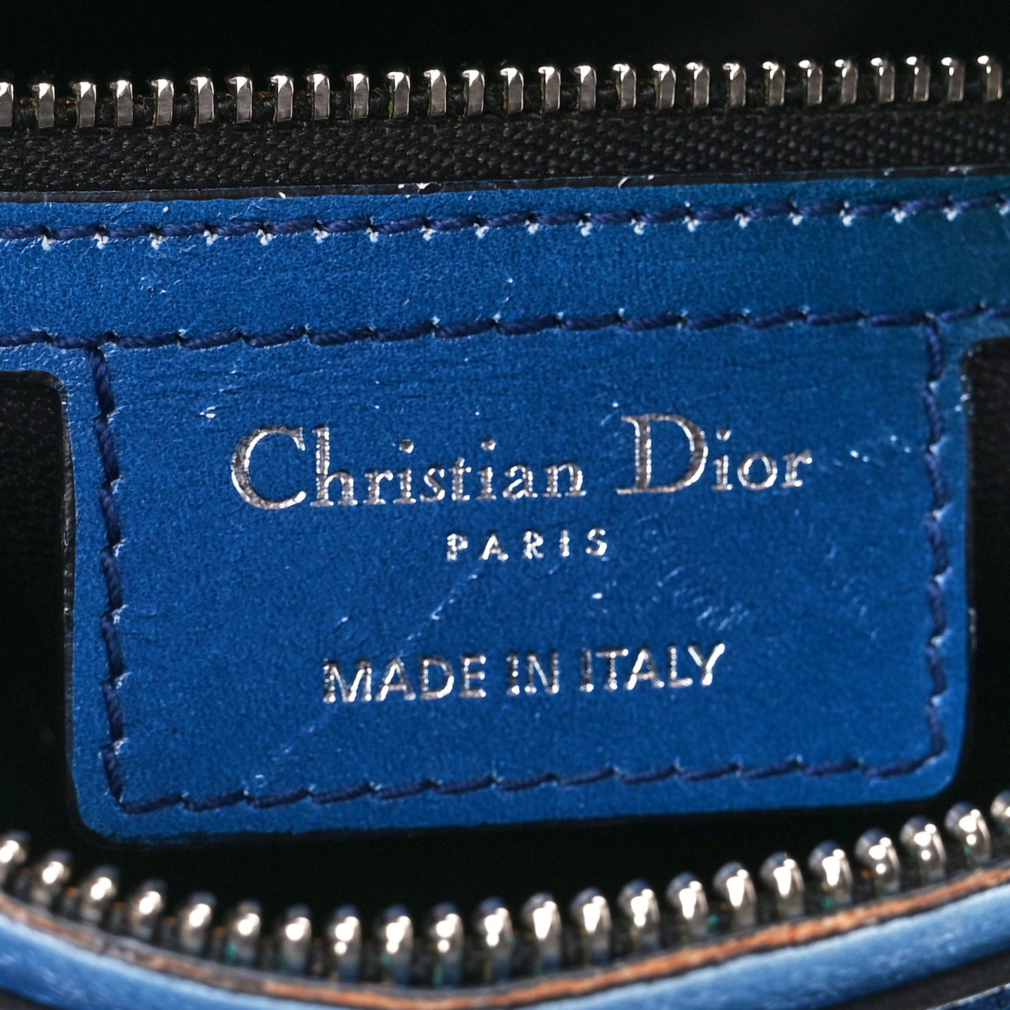 Box Calfskin Gradient Medium Lady Dior Purple Blue Green