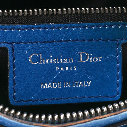 Christian Dior Box Calfskin Gradient Medium Lady Dior Purple Blue Green 7 of 20
