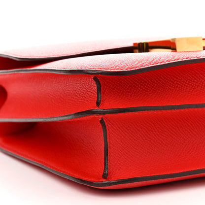 Hermes Epsom Constance 24 Rouge de Coeur 8 of 14