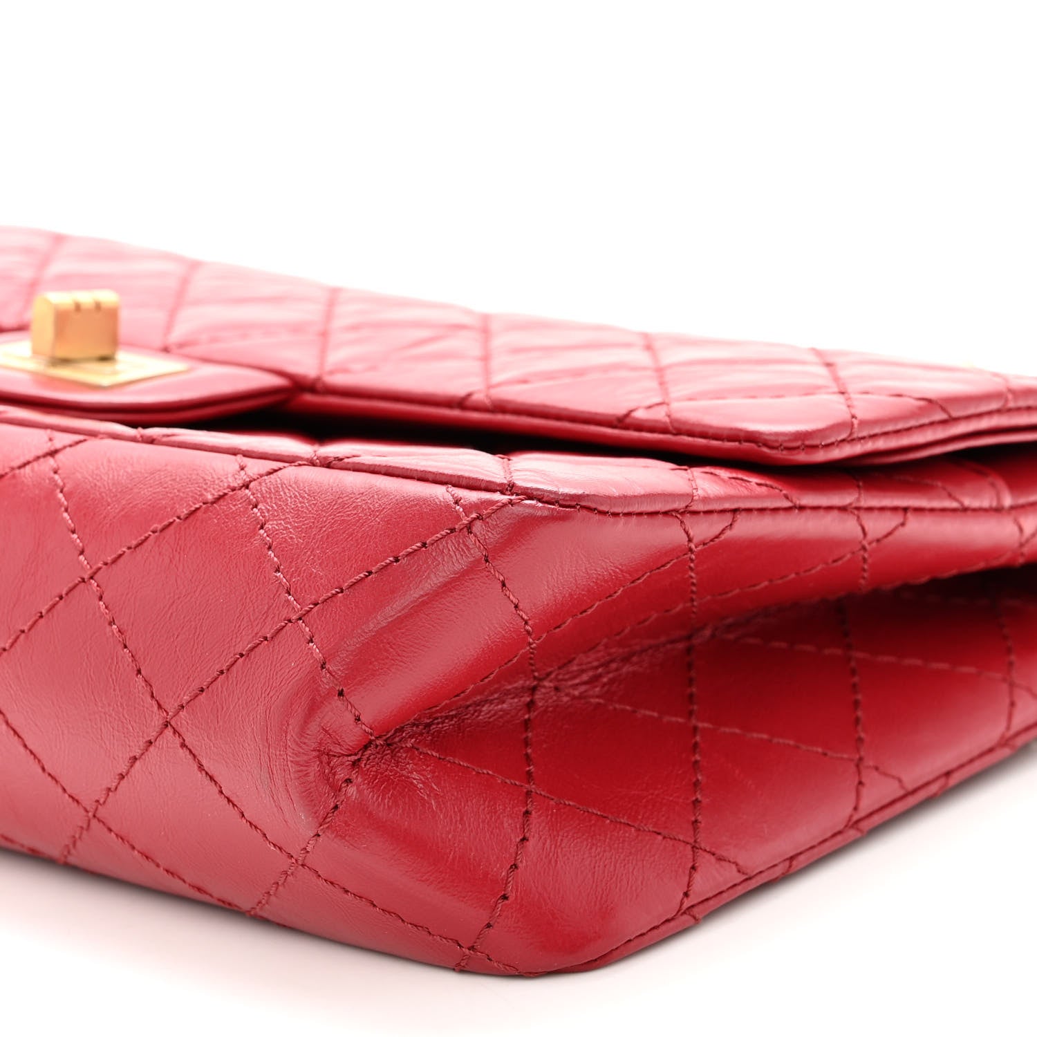 Chanel Aged Calfskin Quilted 2.55 Reissue 225 Flap Red 10 of 10