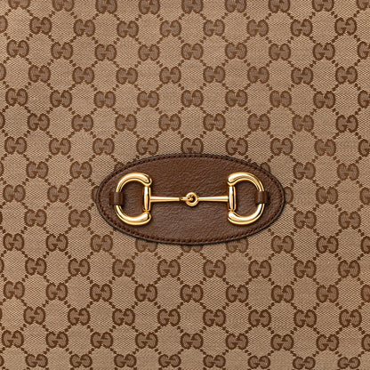 Gucci Monogram Horsebit 1955 Tote Bag Beige Brown Sugar 8 of 15