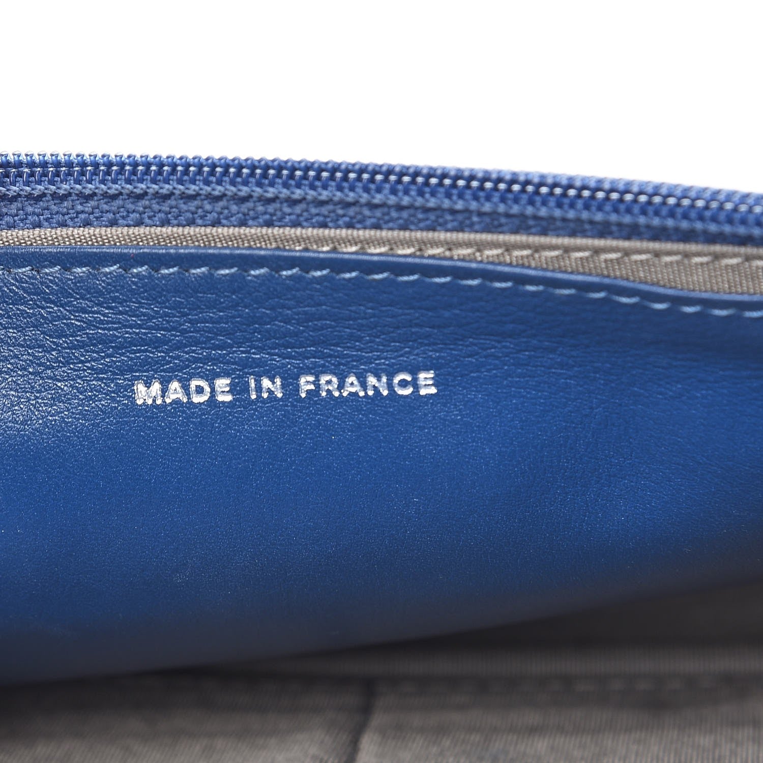 Chanel Patent Quilted Brilliant Wallet On Chain WOC Blue 7 of 13