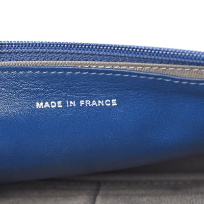 Chanel Patent Quilted Brilliant Wallet On Chain WOC Blue 7 of 13