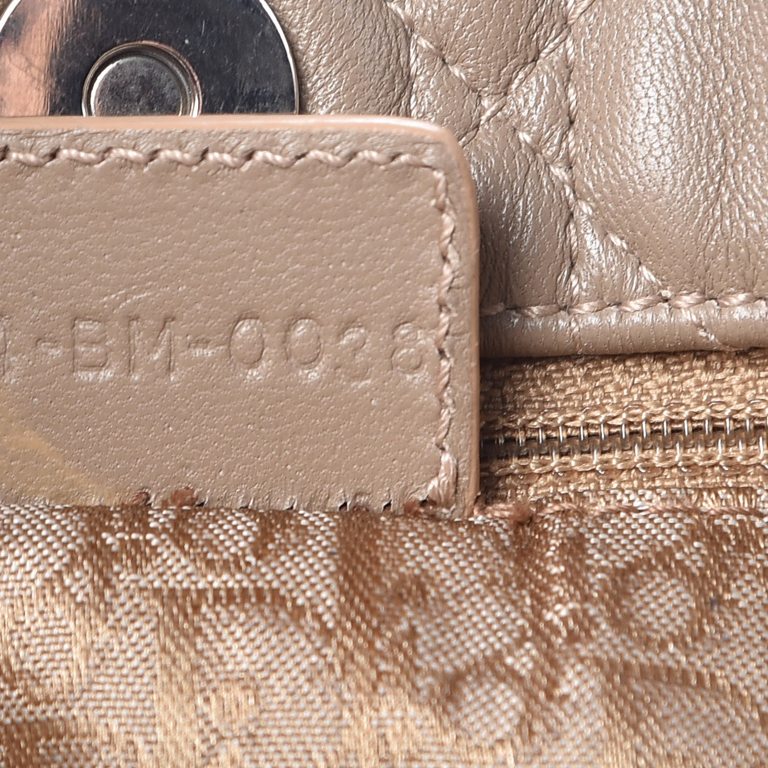 Bottega Veneta CHRISTIAN DIOR Lambskin Cannage Lady Dior Shoulder Bag Beige 9 of 10