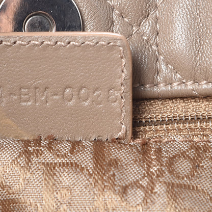 Bottega Veneta CHRISTIAN DIOR Lambskin Cannage Lady Dior Shoulder Bag Beige 9 of 10