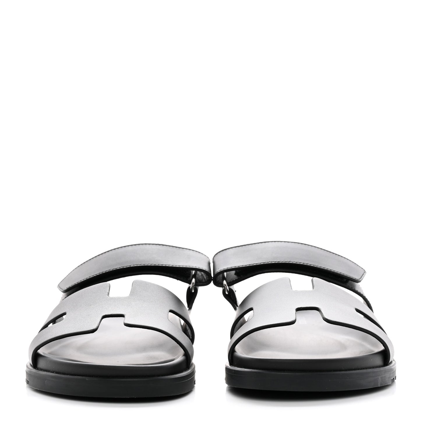 Calfskin Womens Chypre Sandals 40.5 Black
