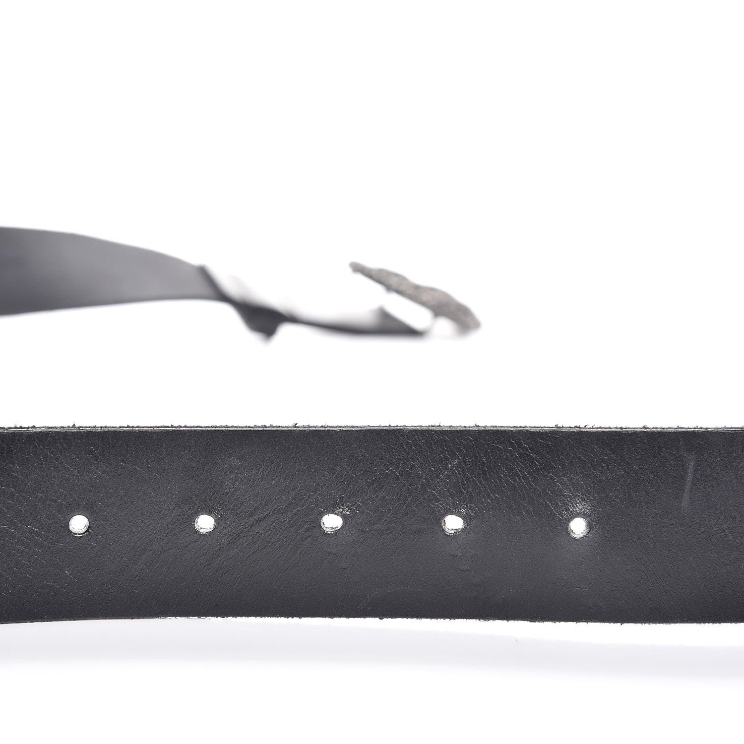 Saint Laurent Calfskin Monogram Serpent Belt 95 Black 7 of 9