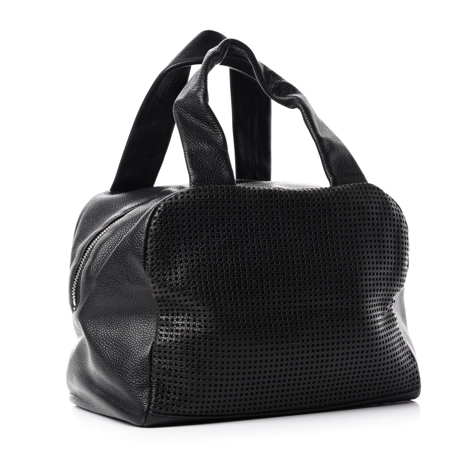 Caviar Perforated Bowler Black