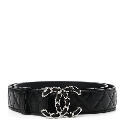 Chanel Caviar Quilted CC Chain Belt 90 36 Black 1 of 6