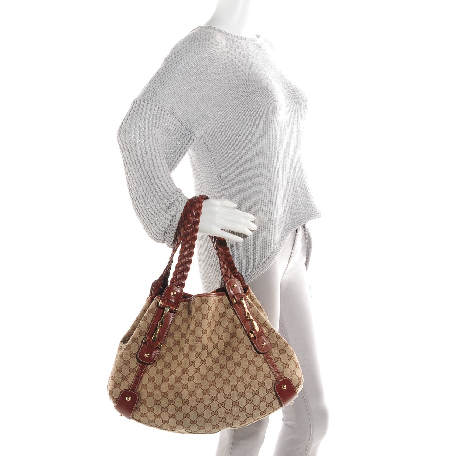 Gucci Monogram Medium Pelham Shoulder Bag Brown 2 of 7
