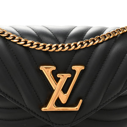Louis Vuitton Calfskin New Wave Multi Pochette Black 7 of 9