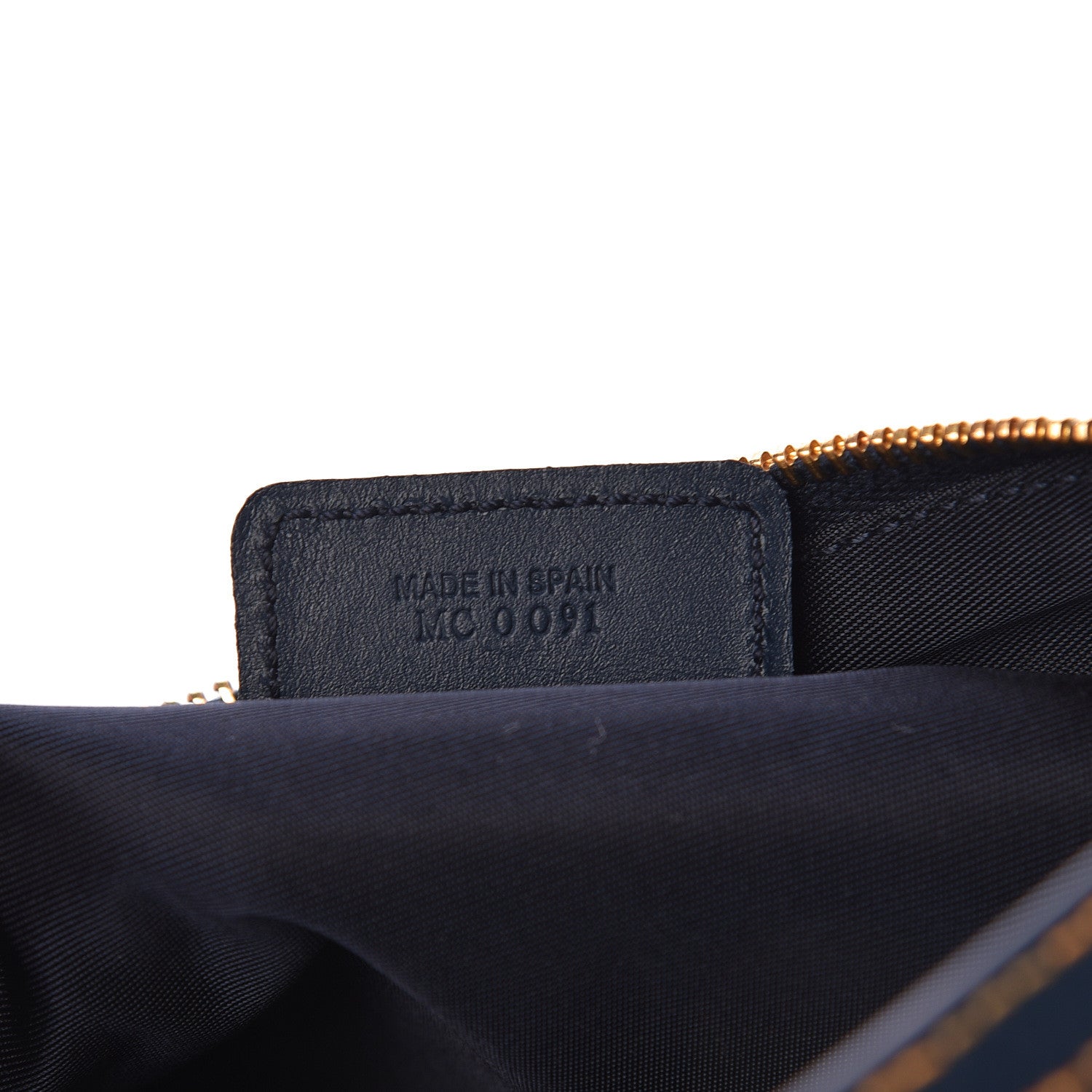 Christian Dior Monogram Mini Saddle Pochette Navy 7 of 10