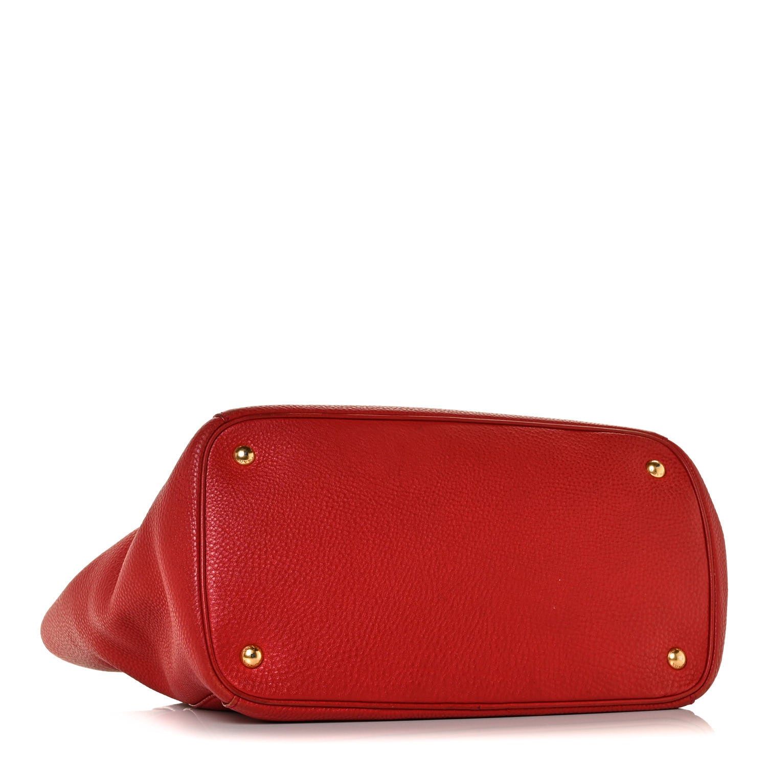 Prada Vitello Daino Tote Rosso 3 of 11