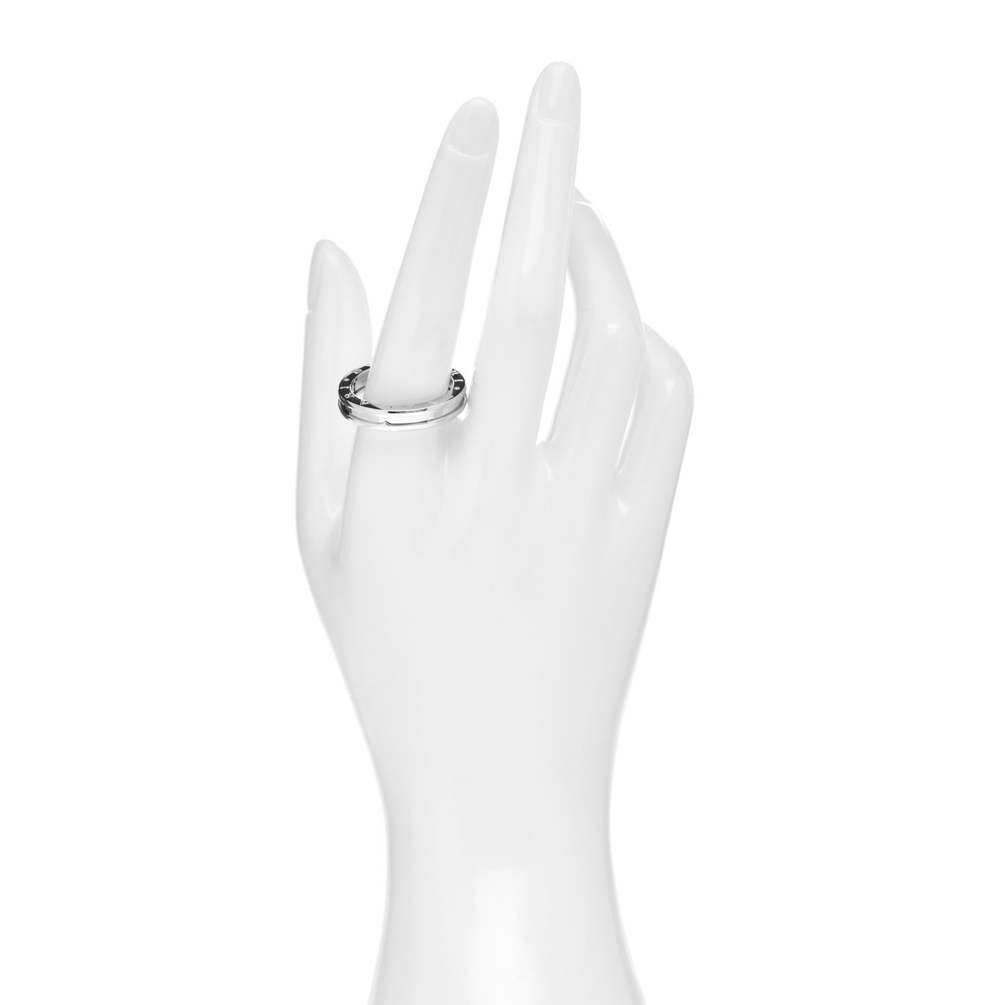 18K White Gold B.Zero1 One-Band Ring 64 10.75